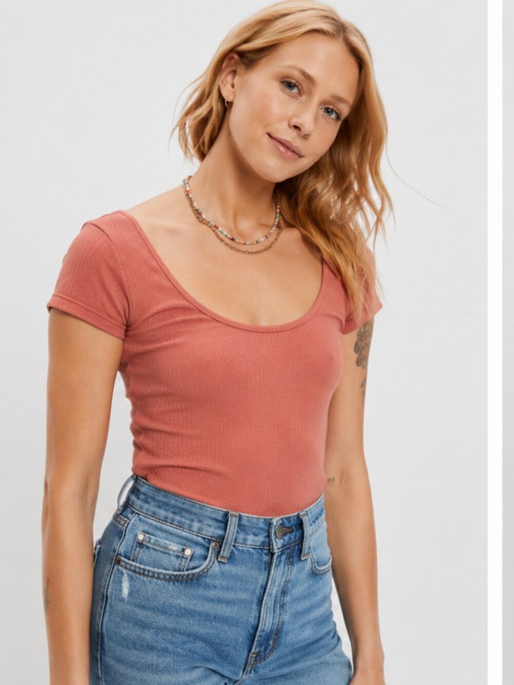 AE Super Seamless Scoop Neck Bodysuit - NWT